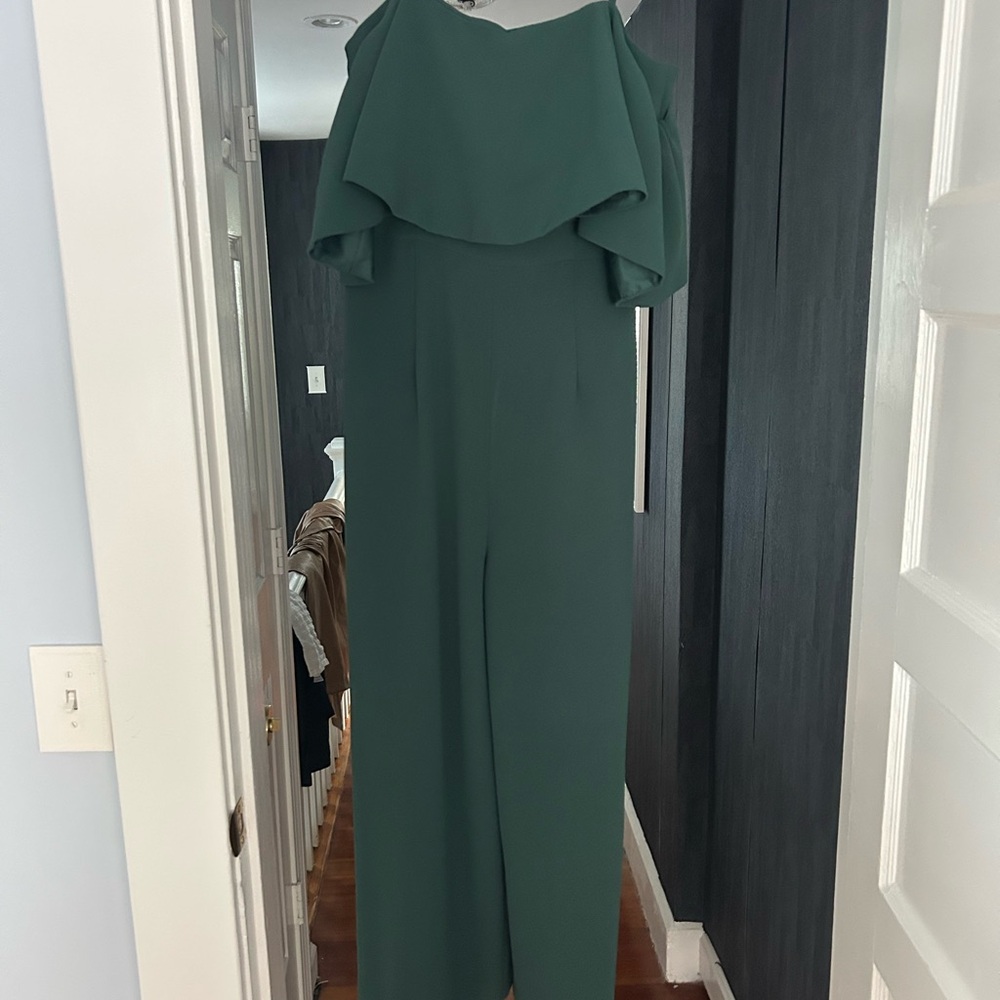 HM green jumpsuit
